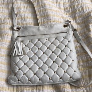 CLASSY white crossbody bag